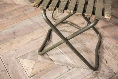 folding metal stool